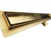 AQUALine - Odpływ liniowy posadzkowy złoty/gold 2w1 pod płytkę 90cm L04GL